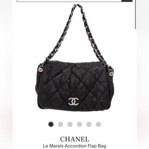 Vintage Chanel Le Marais Accordion Flap Bag from The Real Real